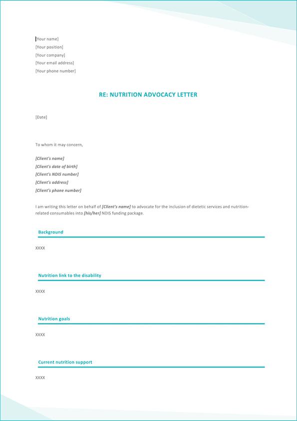NDIS Hub_Nutrition Advocacy Letter_Template cover